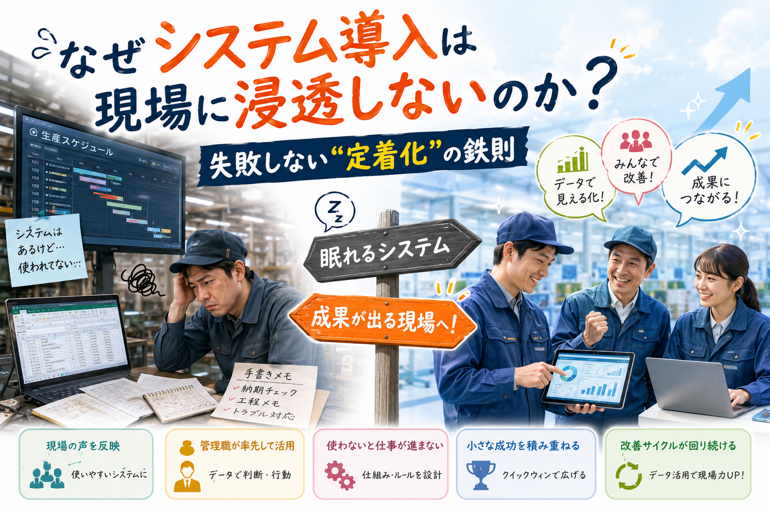 なぜシステム導入は現場に浸透しないのか？ 失敗しない